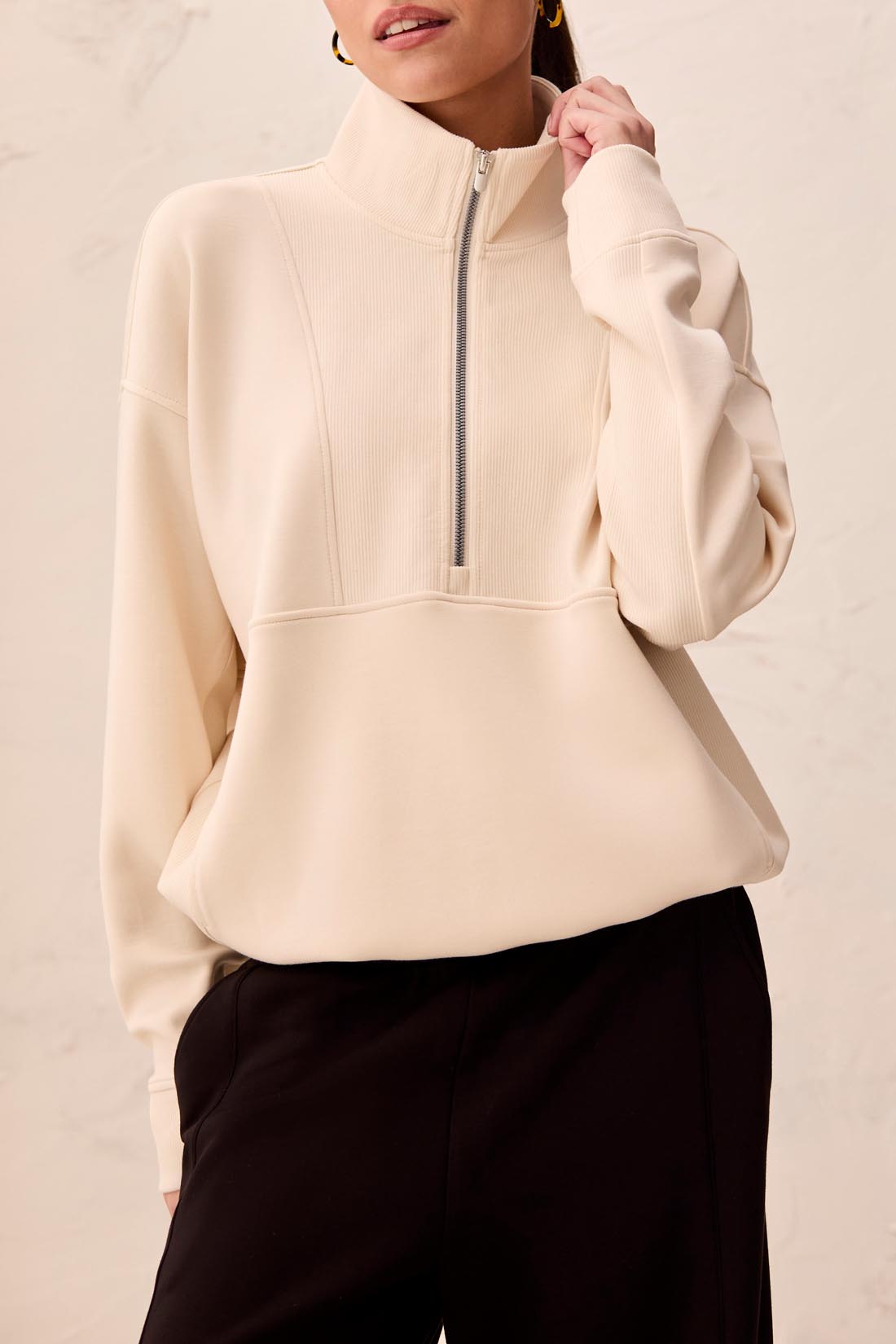 Tribal Techno Lux Half Zip - Moonstone