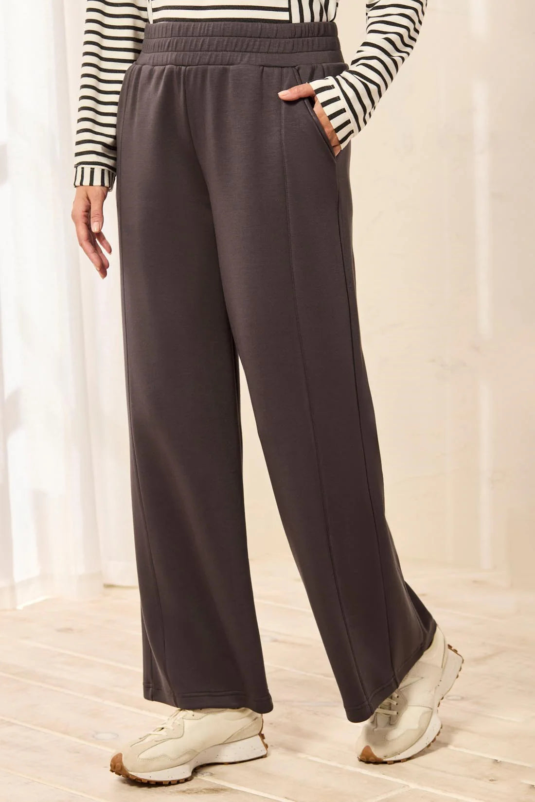 Tribal Techno Lux Wide Leg Pant - Tornado