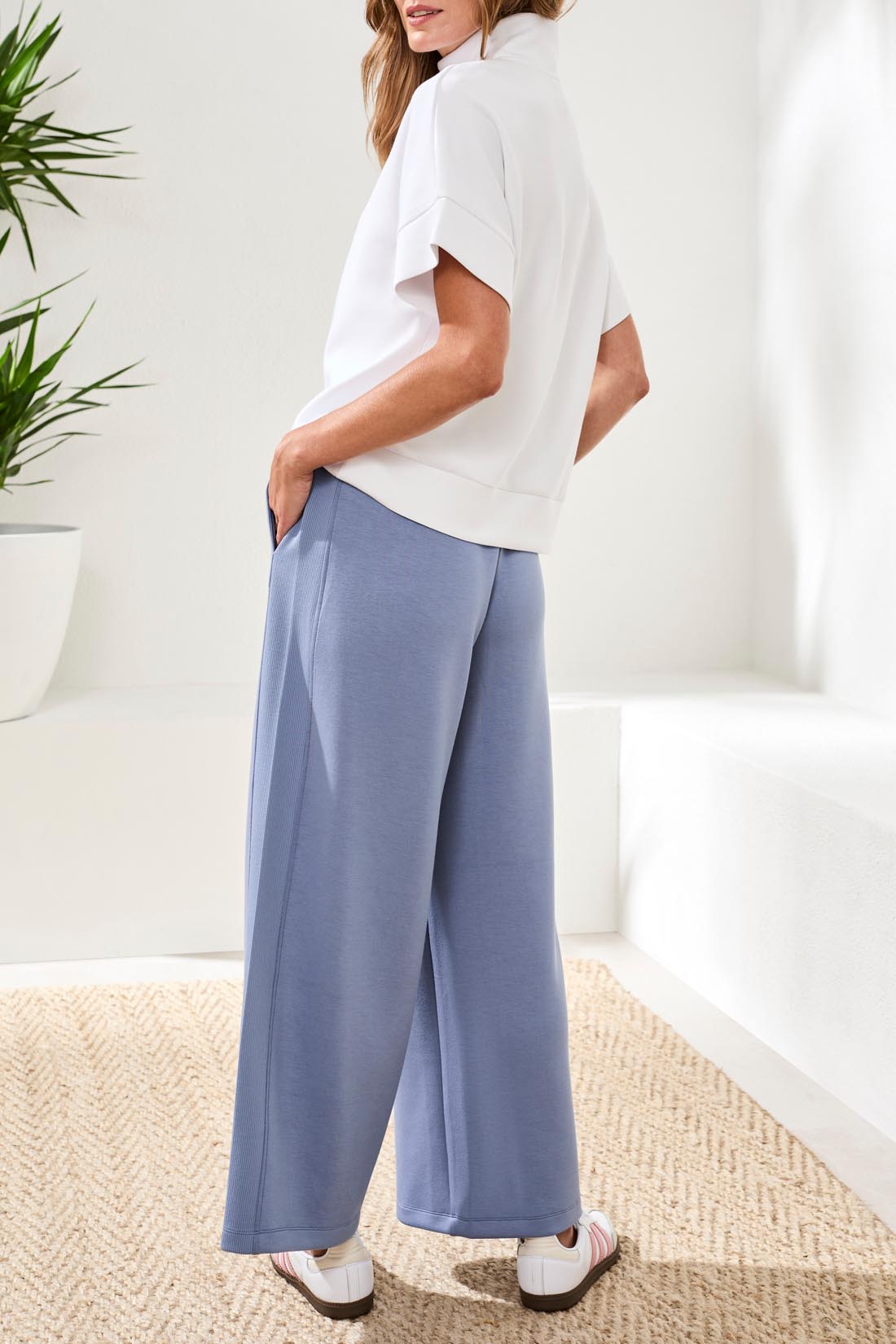 Tribal Technolux Short Sleeve 1/2 Zip - White