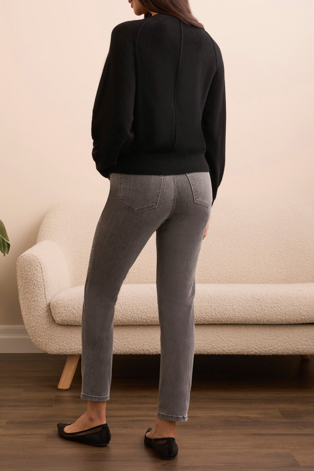 Tribal Veronica Cashmere Henley - Black