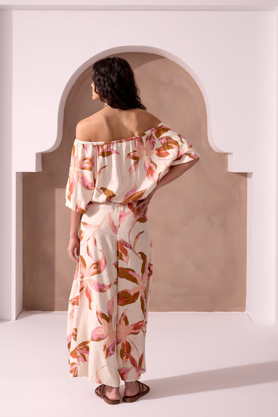 Tribal XIX Palms Blouse - Savannah