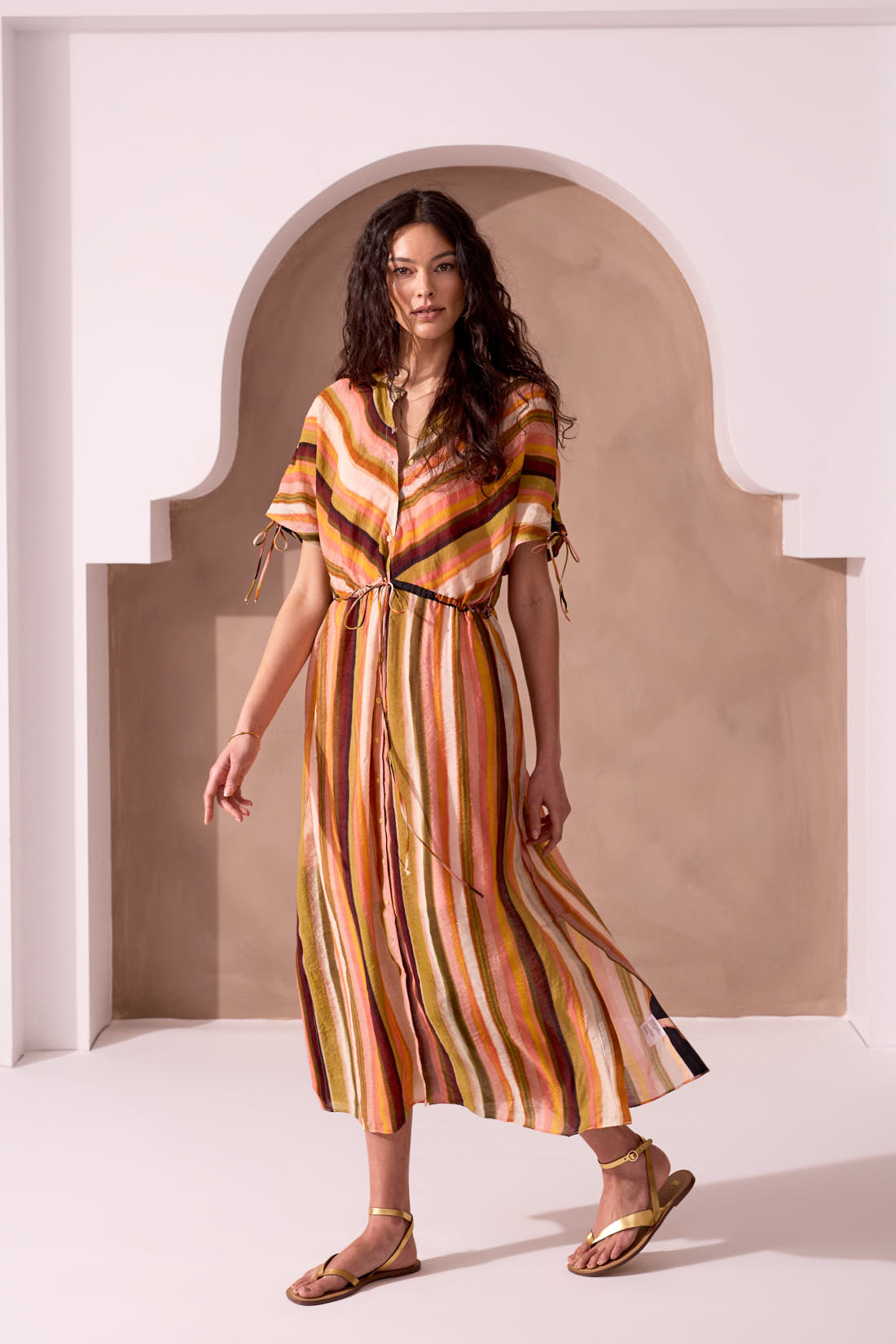 Tribal XIX Palms Maxi Dress - Cabana