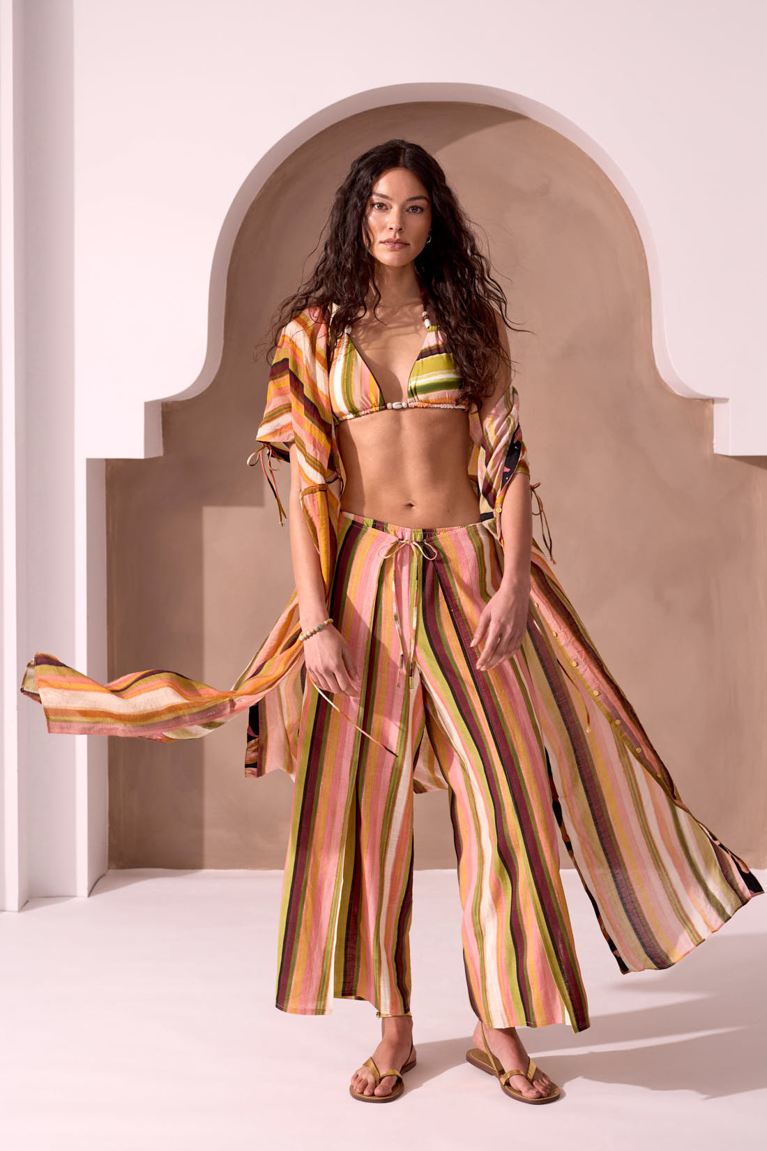 Tribal XIX Palms Maxi Dress - Cabana