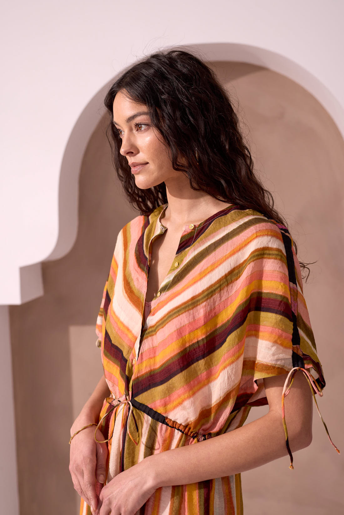 Tribal XIX Palms Maxi Dress - Cabana