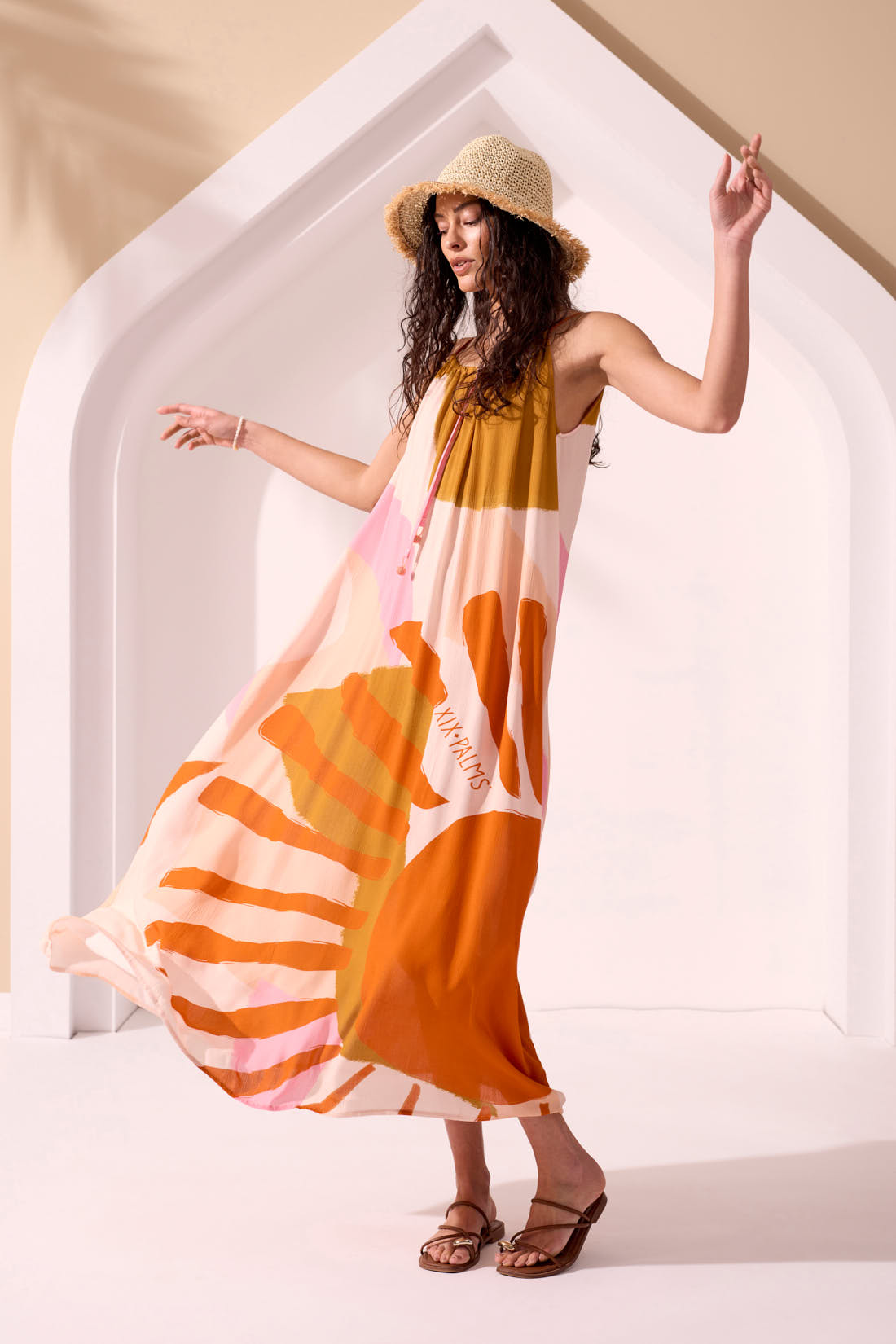Tribal XIX Palms Maxi Dress - Summerland