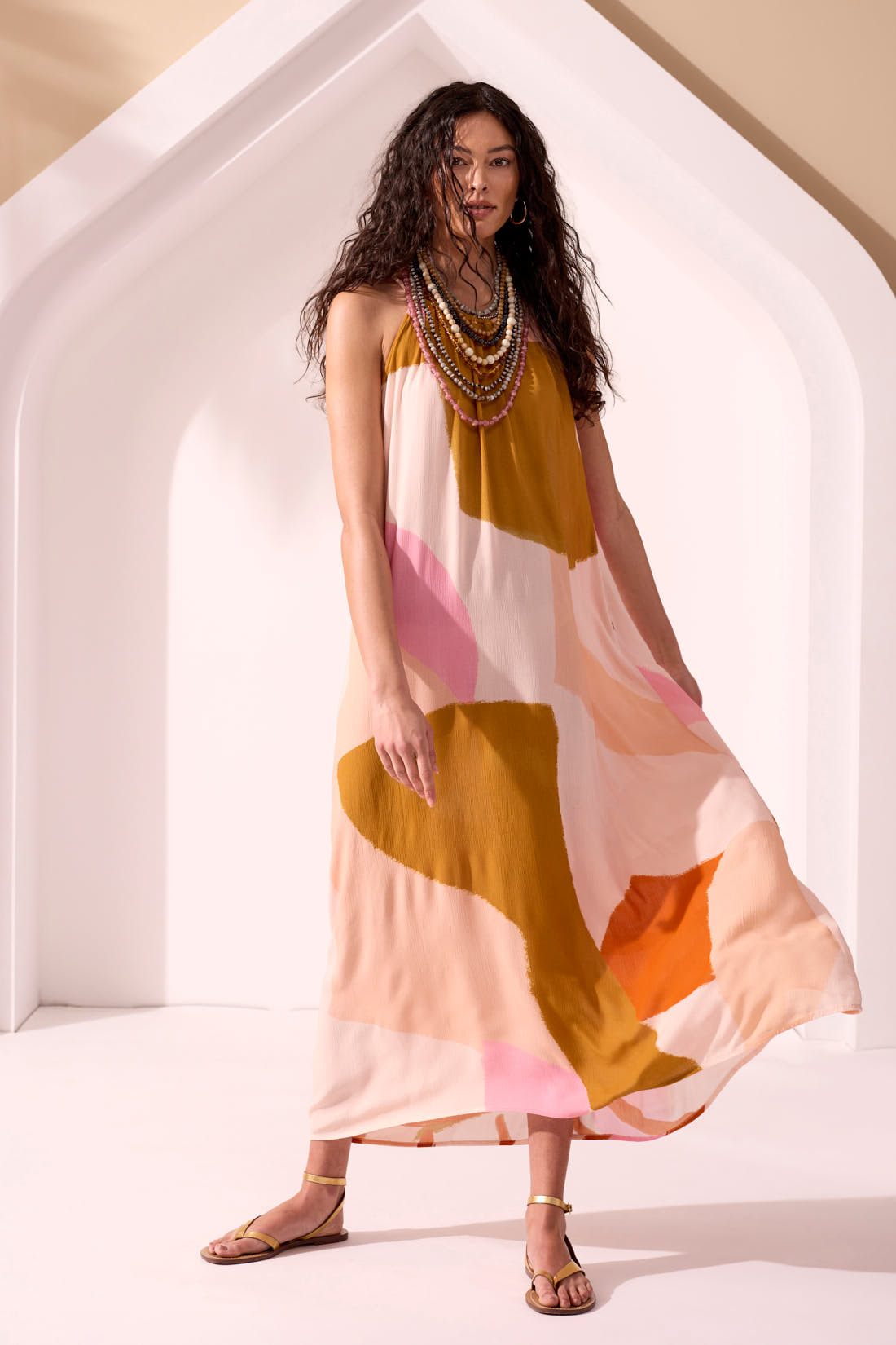 Tribal XIX Palms Maxi Dress - Summerland
