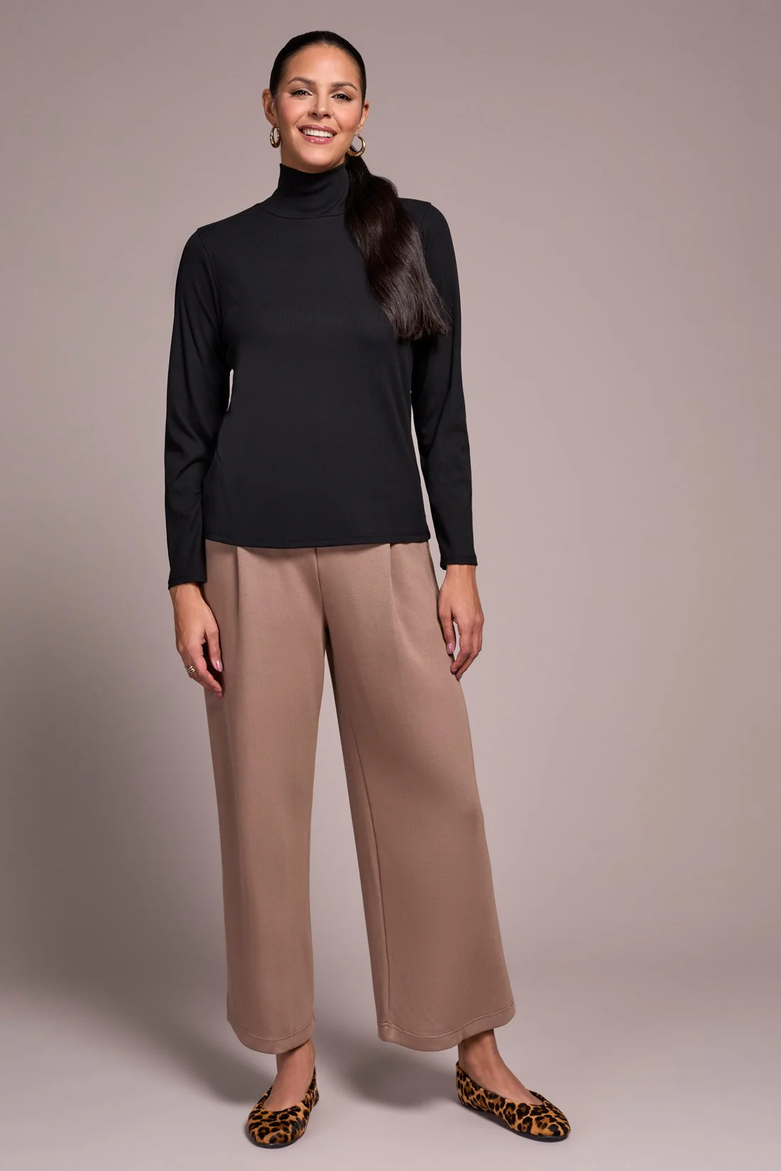 Tribal Zoe Turtleneck - Black