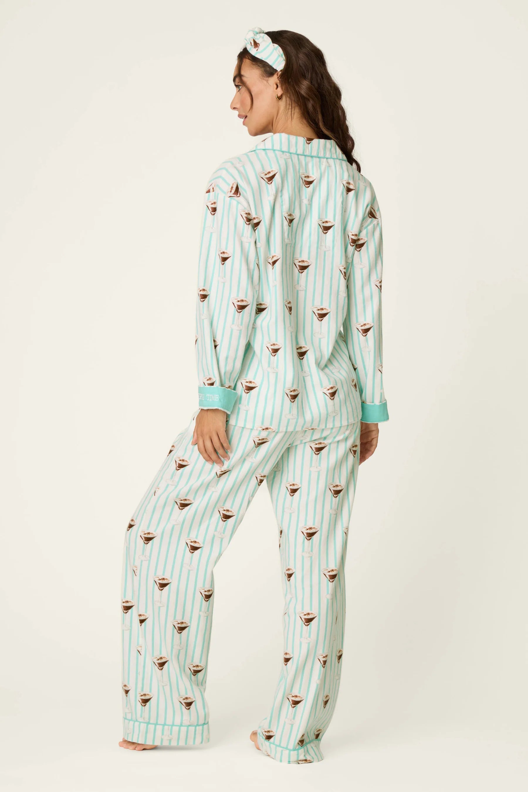PJ Salvage Flannel PJ Set - Tipsy Time