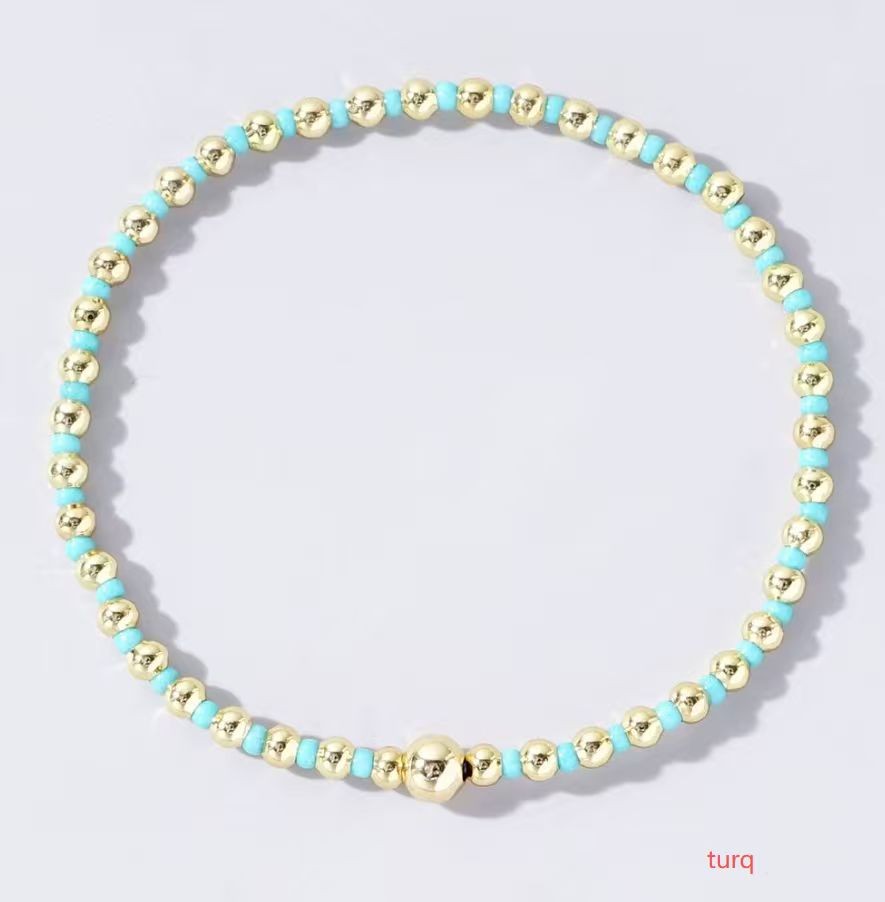 Boho Beaded Bracelet - Turquoise