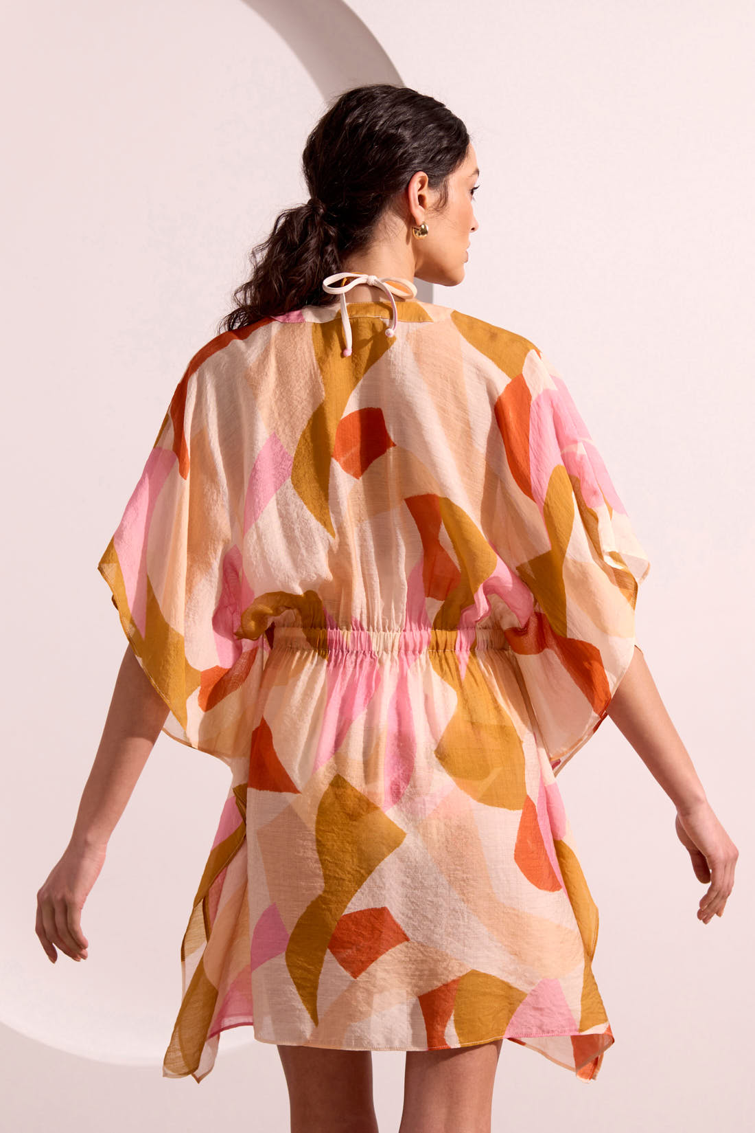 Tribal XIX Palms Caftan Cover Up - Boca Chica