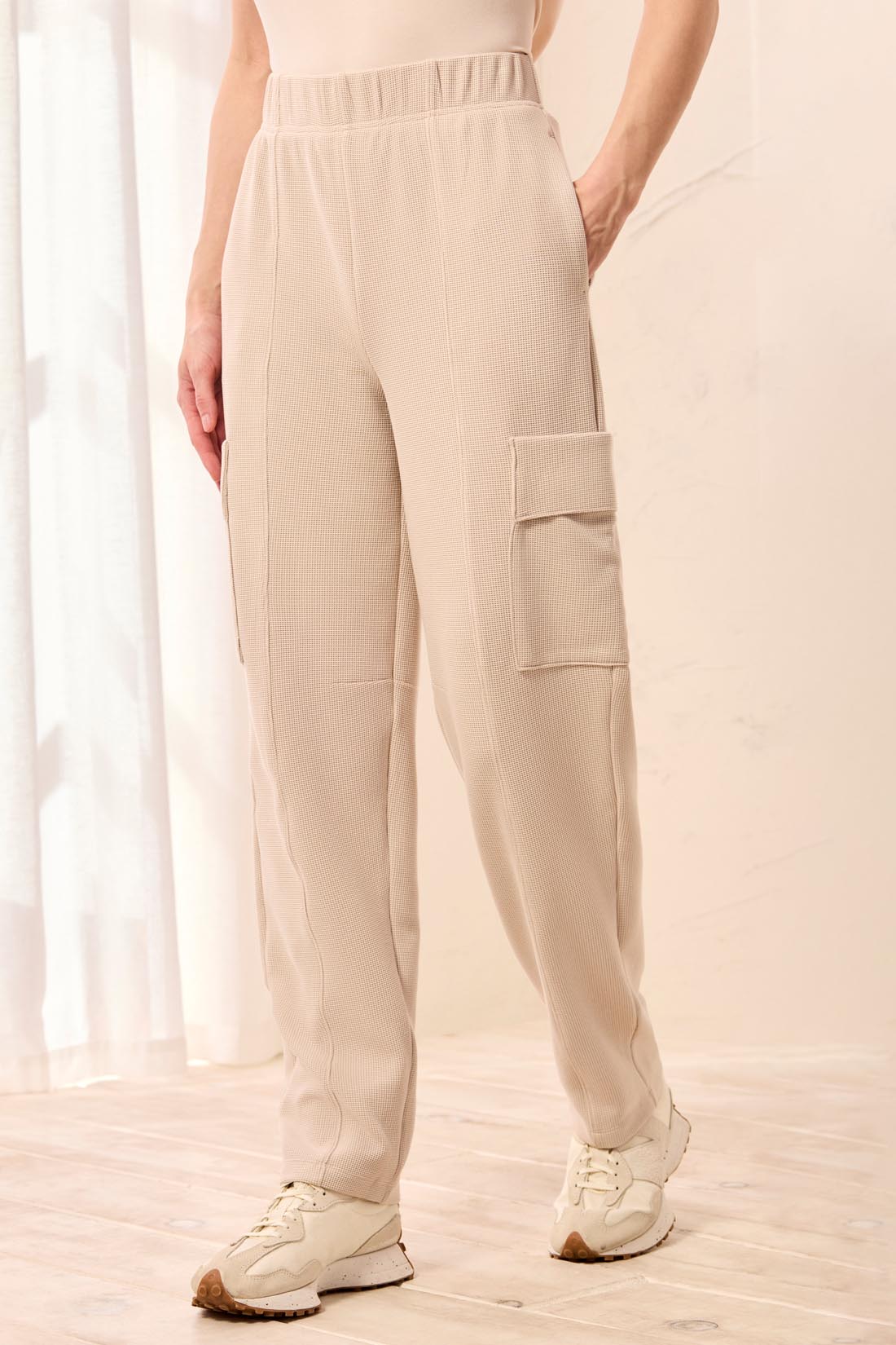 Tribal Techno Lux Waffle Pant - Sand Dune