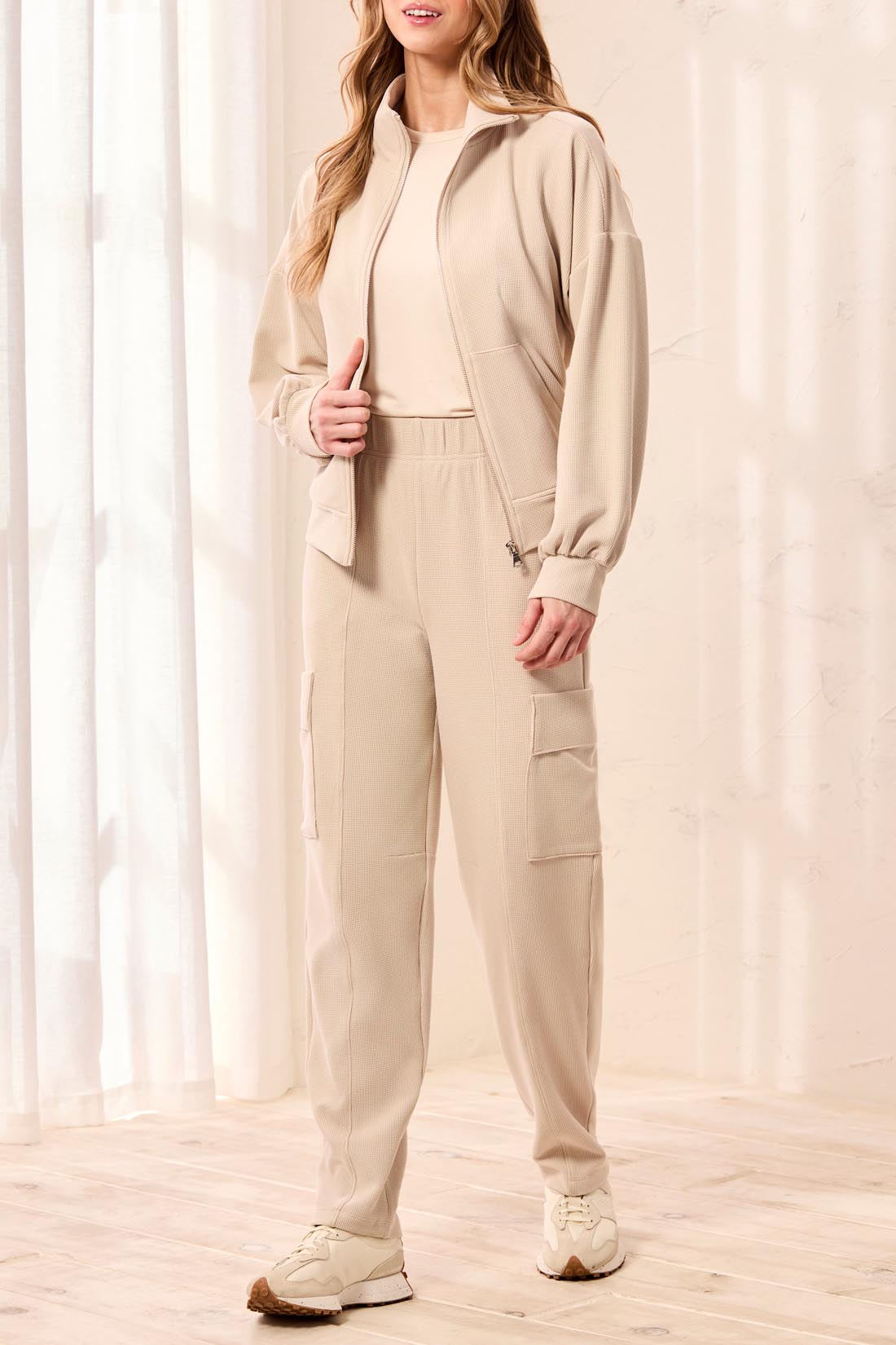 Tribal Techno Lux Waffle Pant - Sand Dune