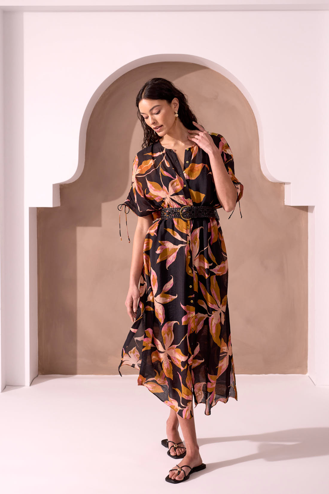 Tribal XIX Palms Maxi Dress - Hamptons