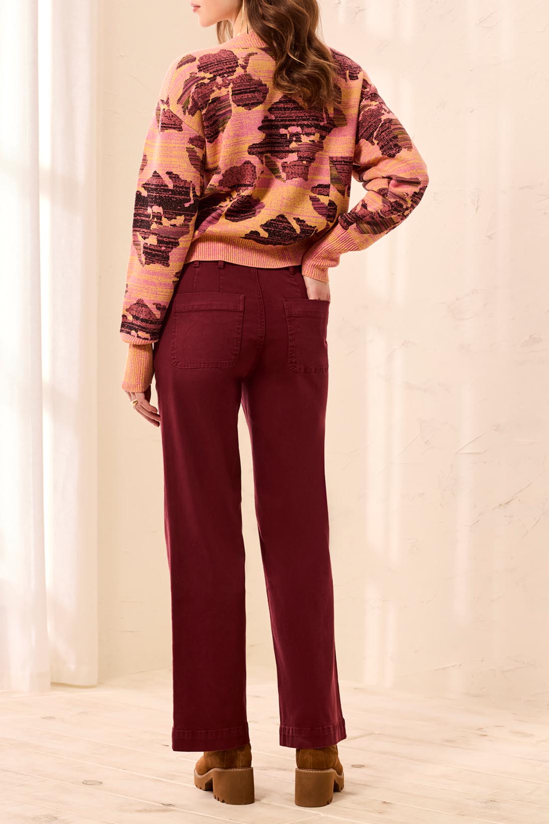 Tribal Sophia Curvy Straight Ankle - Cherry Lacquer