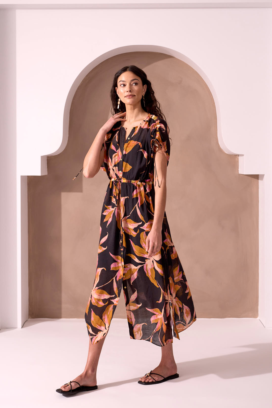 Tribal XIX Palms Maxi Dress - Hamptons