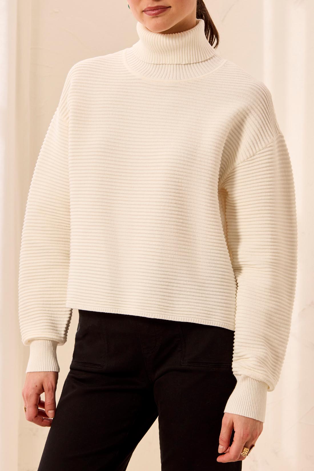 Tribal Aria Turtleneck - Cream