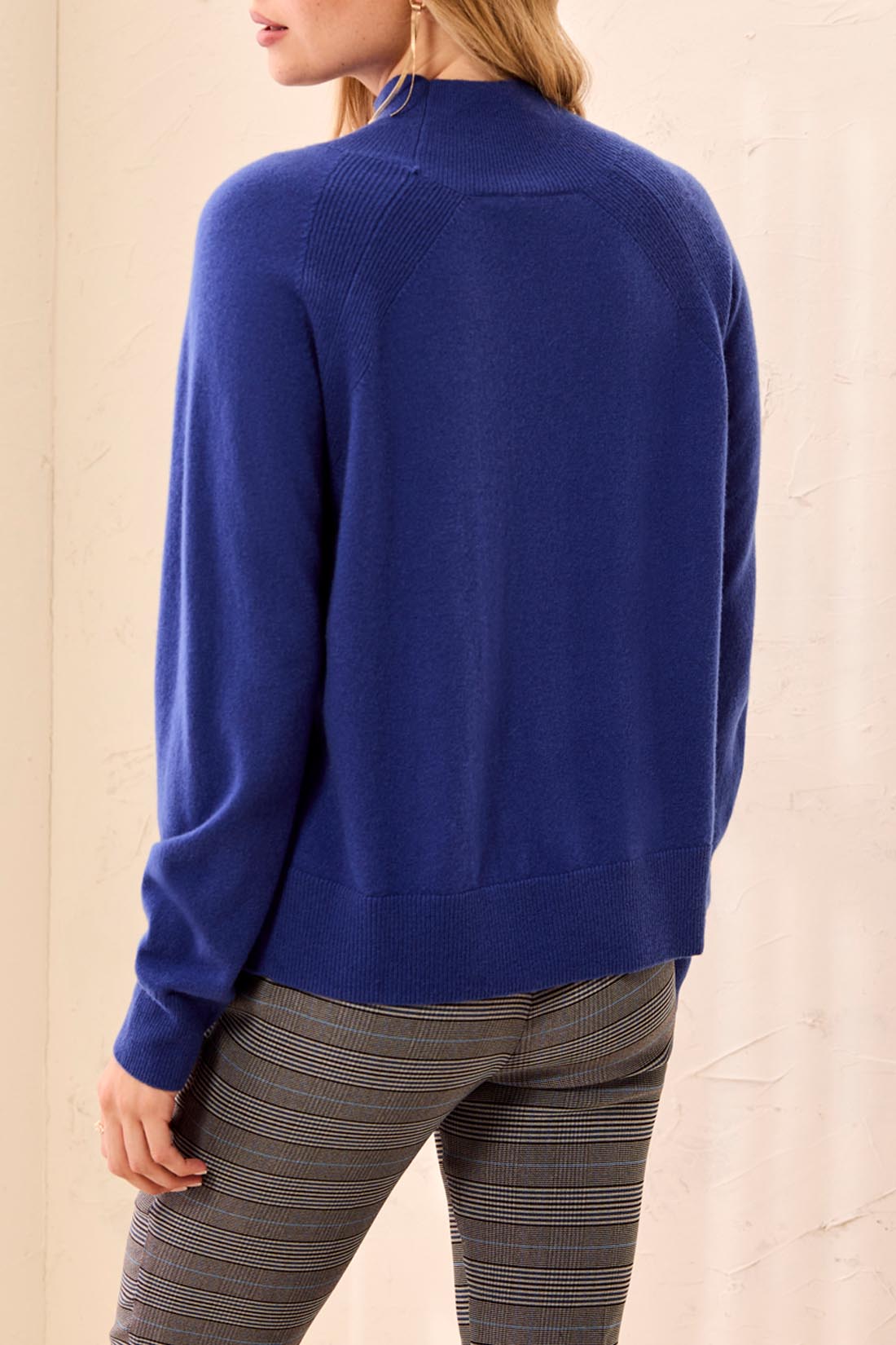 Tribal Cashmere Mock Neck Sweater - Stellar