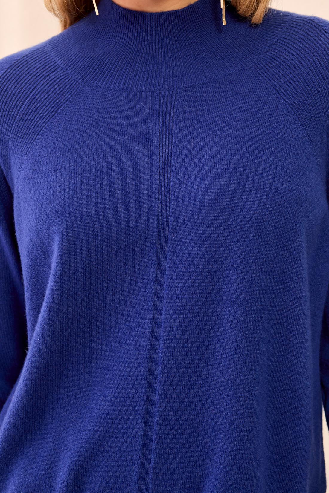 Tribal Cashmere Mock Neck Sweater - Stellar