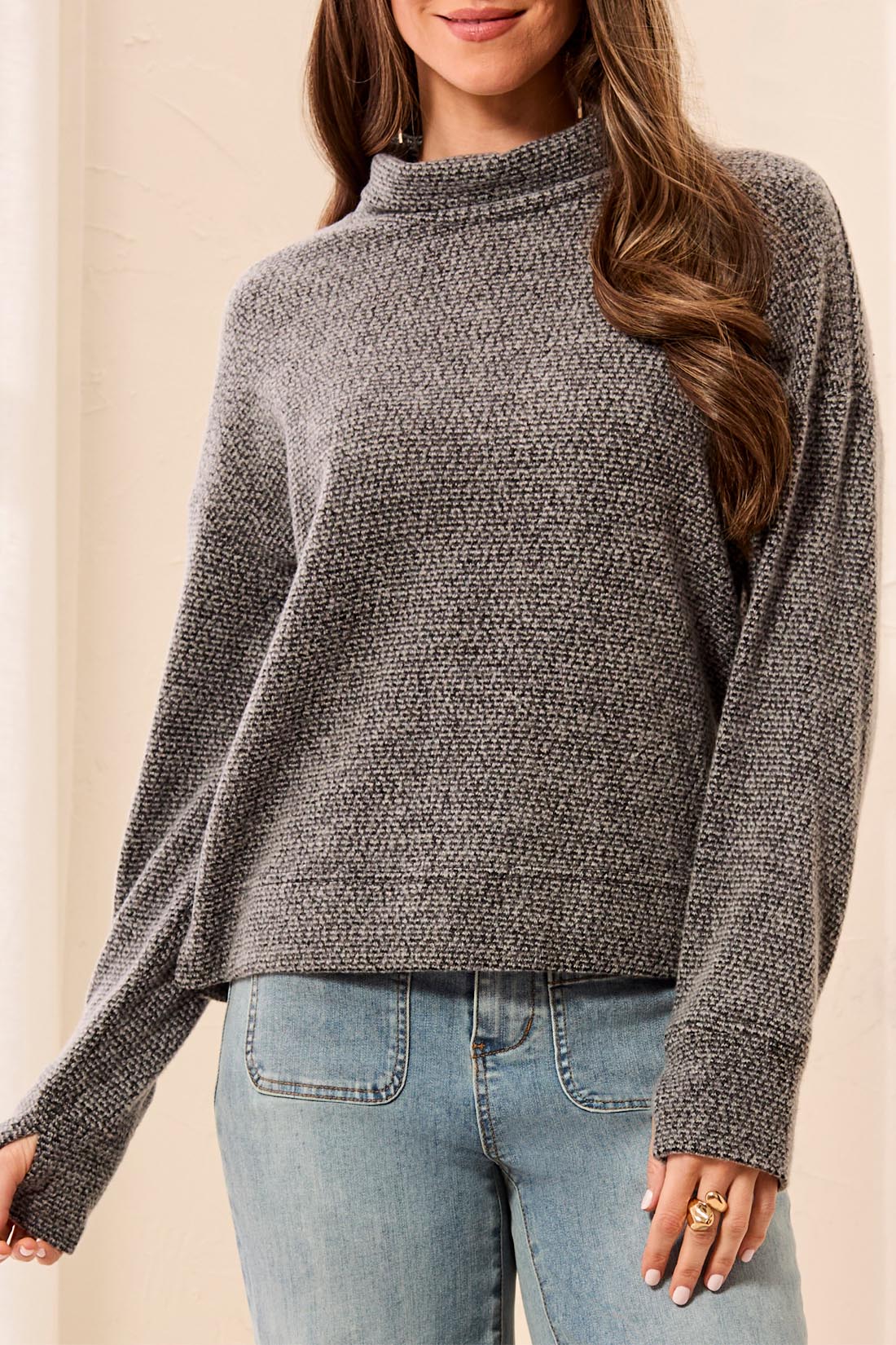 Tribal Soft Pullover - Charcoal