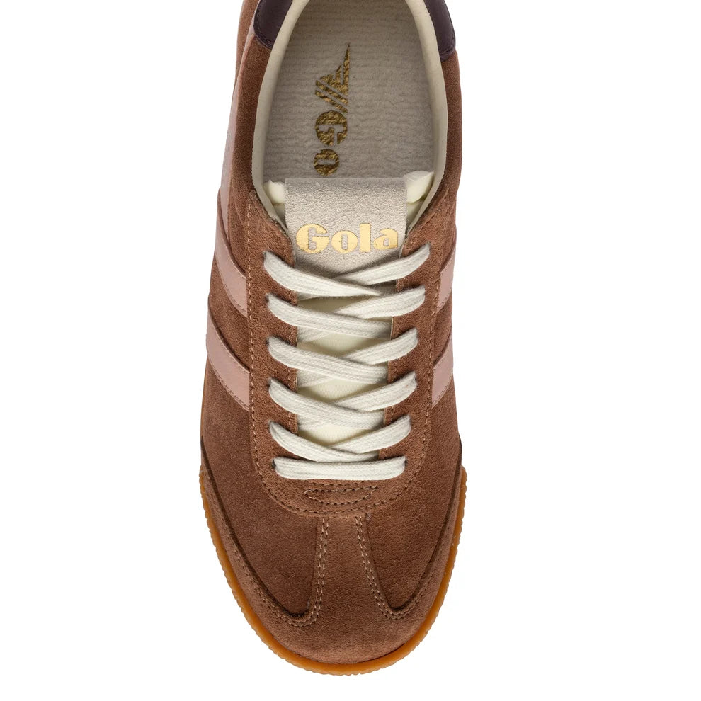 Gola Elan Trainer - Umber/Pearl Pink/Khaki