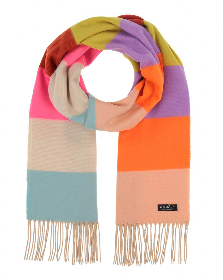 V. Fraas Cashmink Multi Striped Scarf - 970 Multi Accessories - Other Accessories - Hats & Scarves by V. Fraas | Grace the Boutique