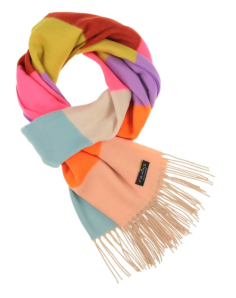 V. Fraas Cashmink Multi Striped Scarf - 970 Multi Accessories - Other Accessories - Hats & Scarves by V. Fraas | Grace the Boutique