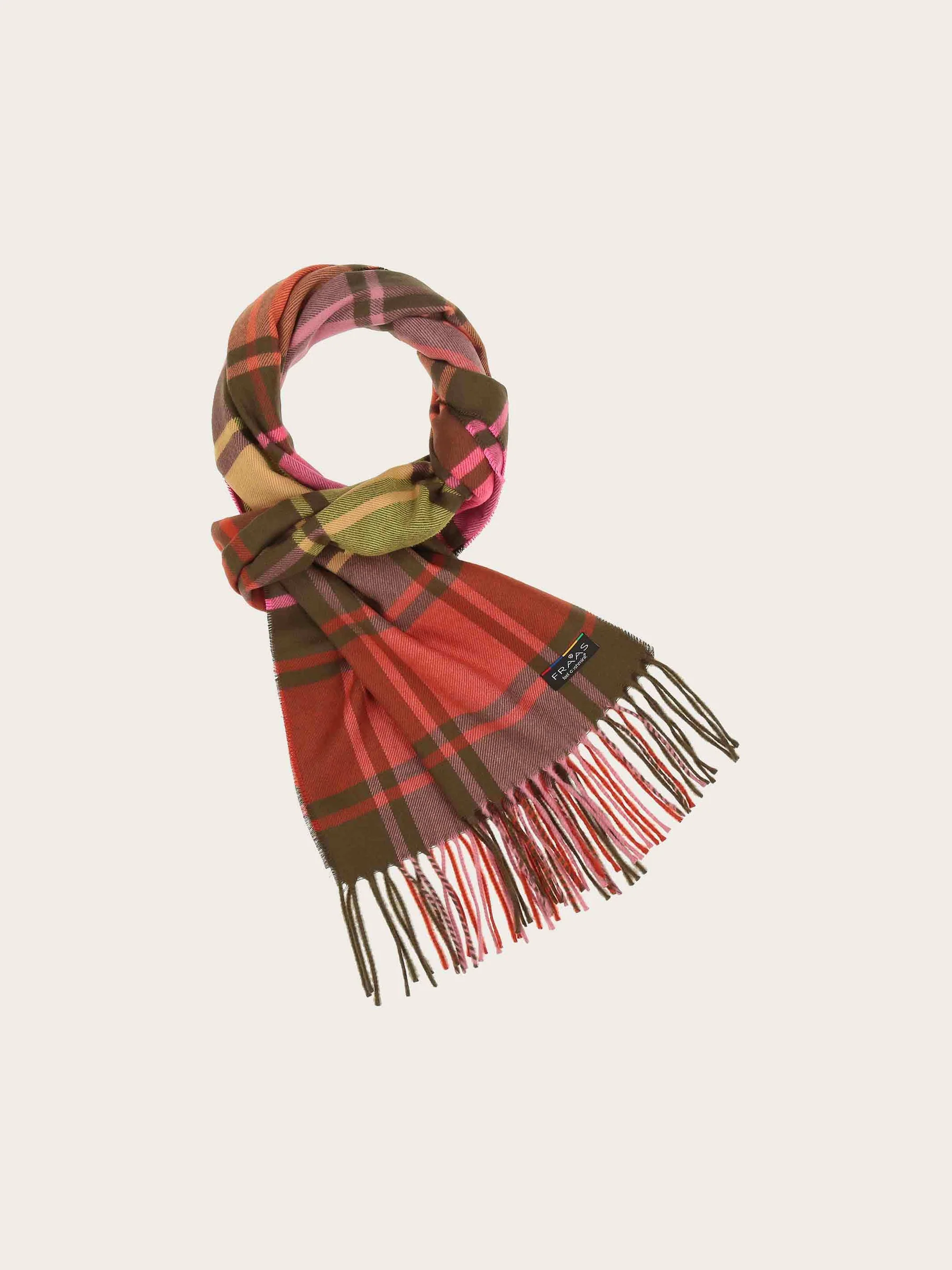 V. Fraas Cashmink Plaid Scarf - Multi