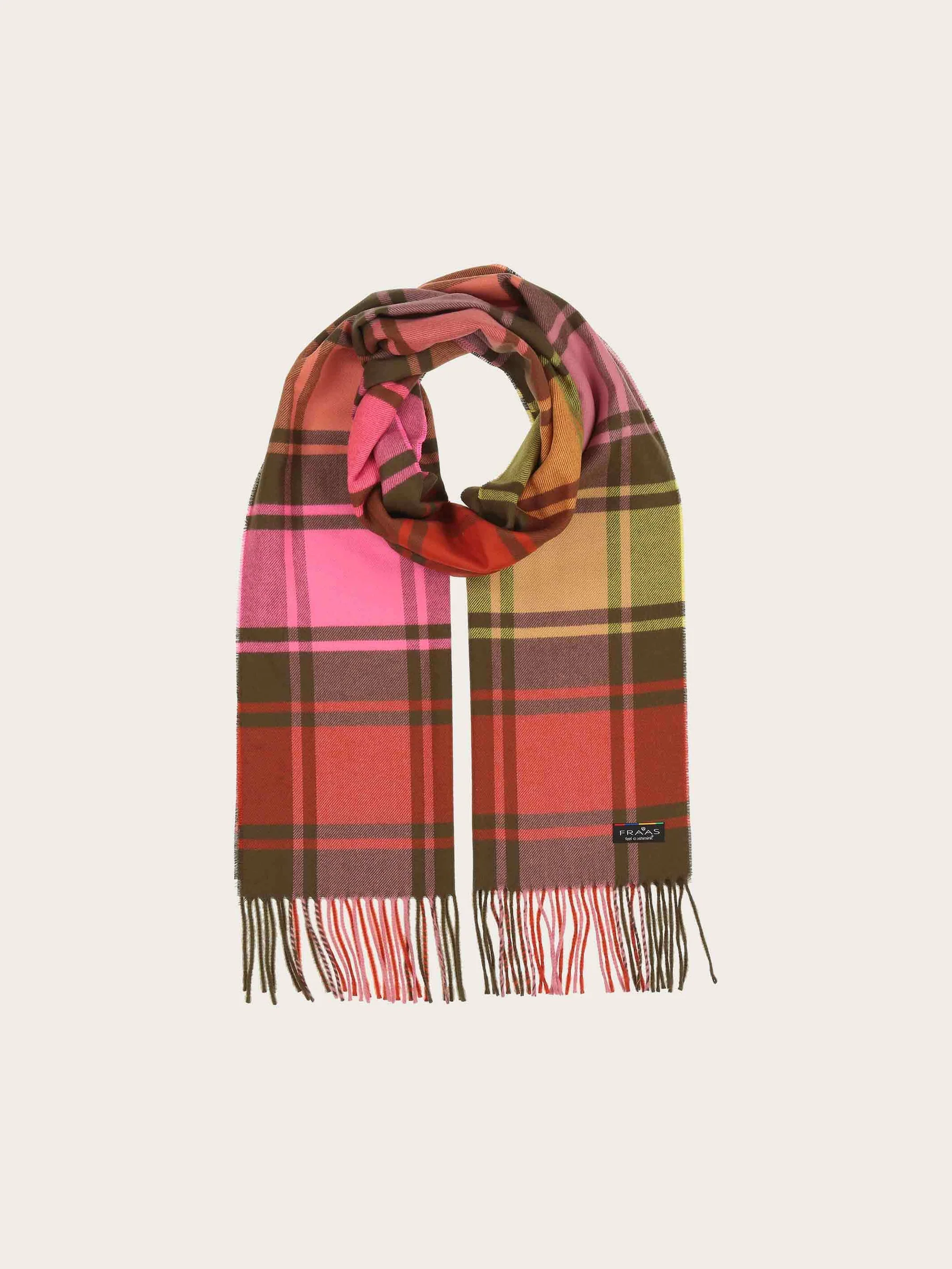 V. Fraas Cashmink Plaid Scarf - Multi