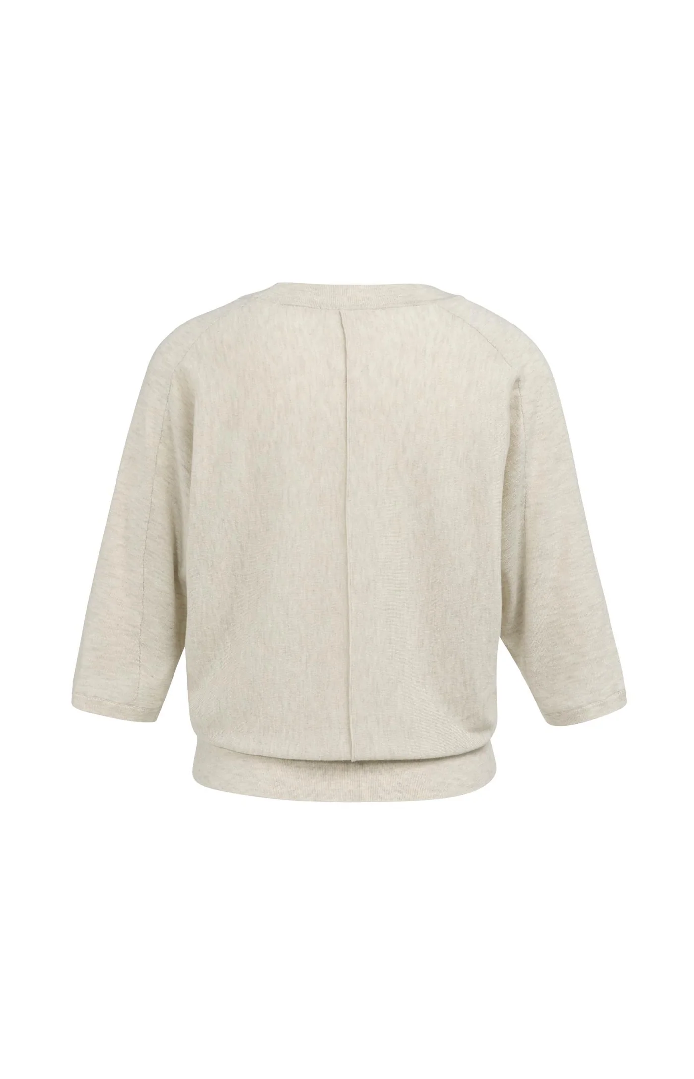 Yaya V Neck Sweater - Beige Melange