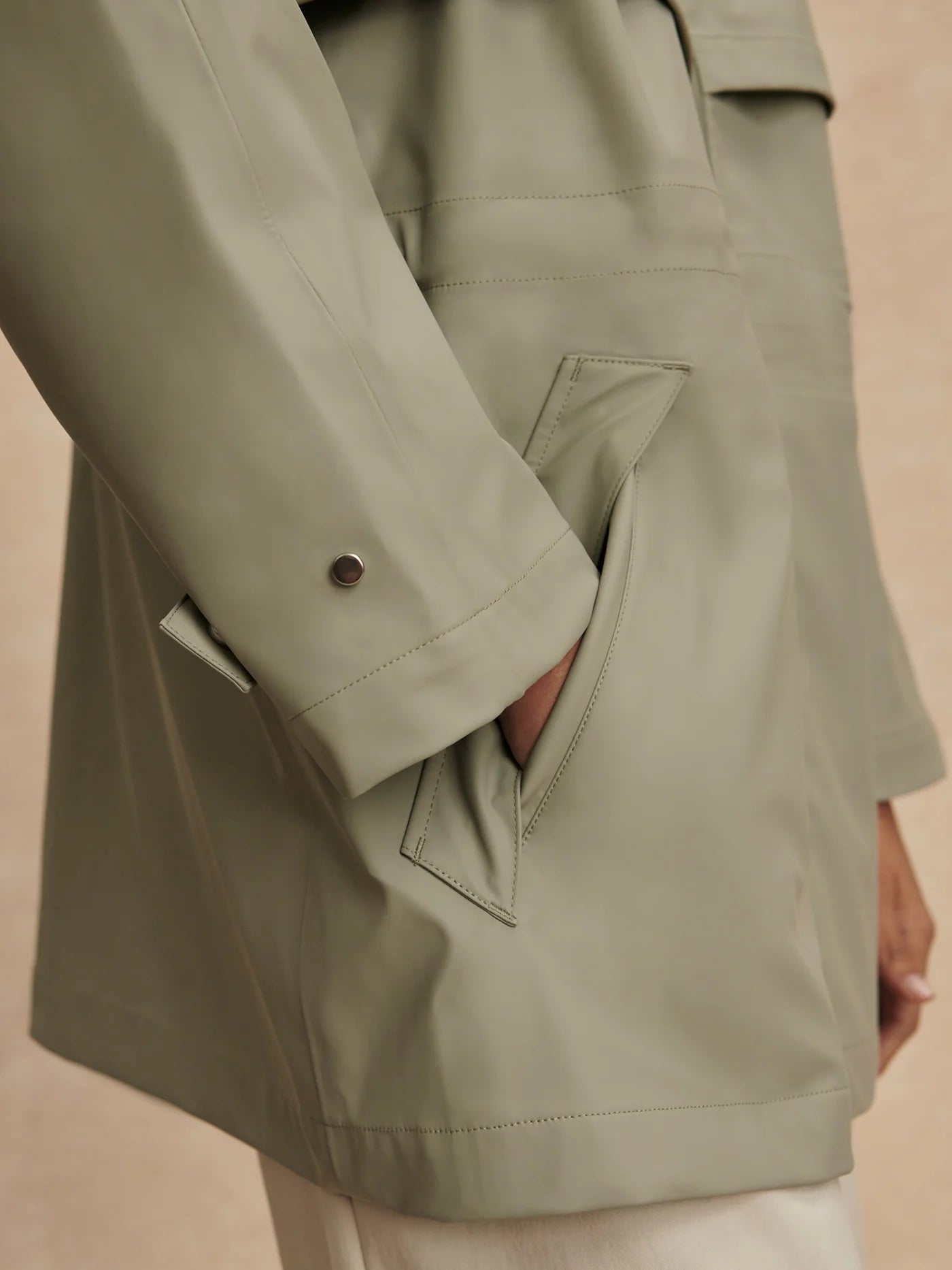 Varley Alyssa Rain Jacket - Forest Fog