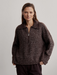 Varley Amelia Half Zip - Coffee Bean Clothing - Tops - Sweaters - Pullovers - Heavy Knit Pullovers by Varley | Grace the Boutique