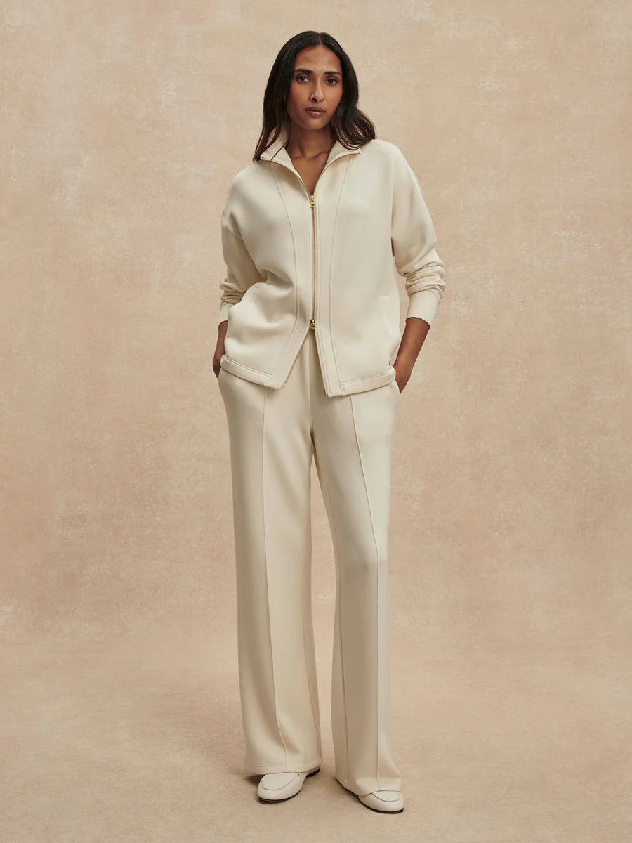 Varley Arlene Zip Through Sweater - Pristine