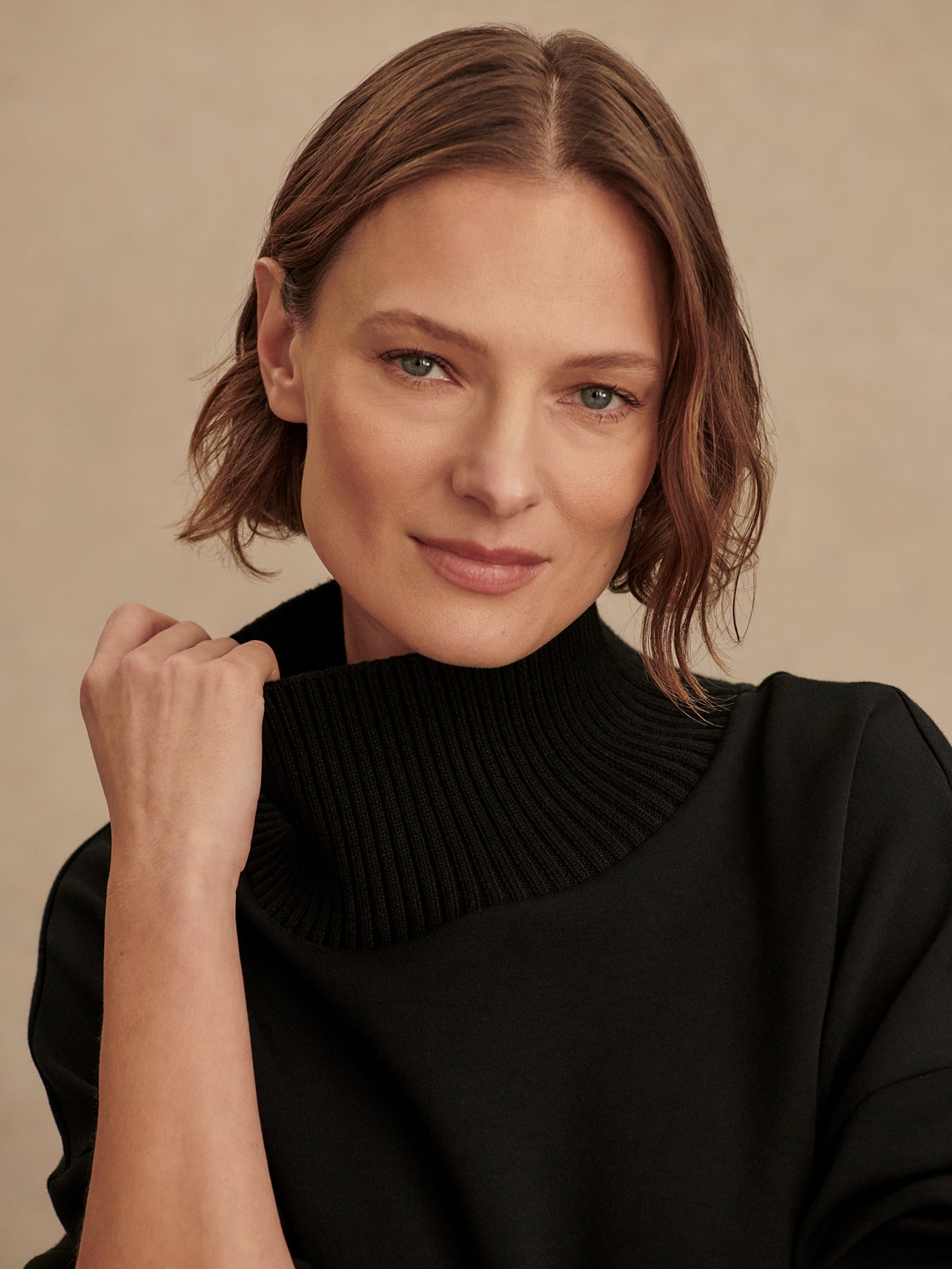 Varley Barker High Neck Sweater - Black