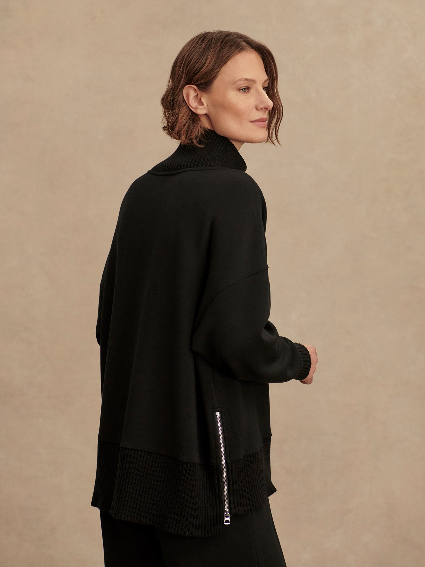 Varley Barker High Neck Sweater - Black