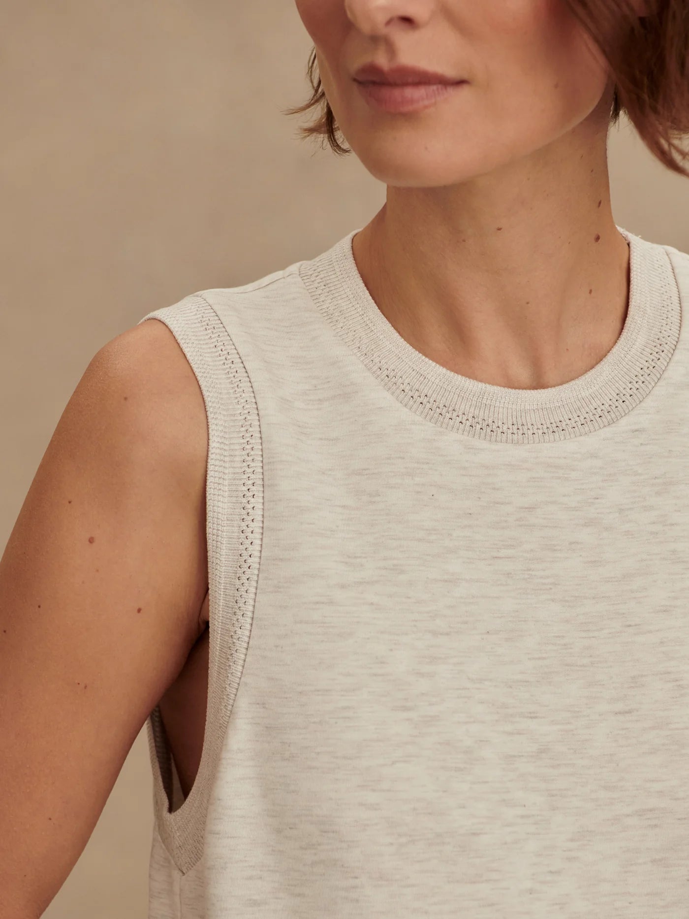 Varley Beatrice Midi Dress - Ivory Marl