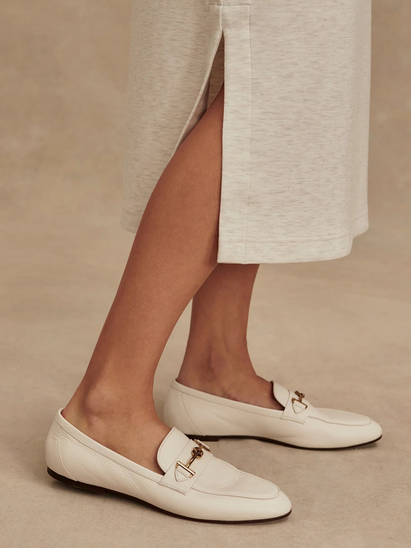 Varley Beatrice Midi Dress - Ivory Marl