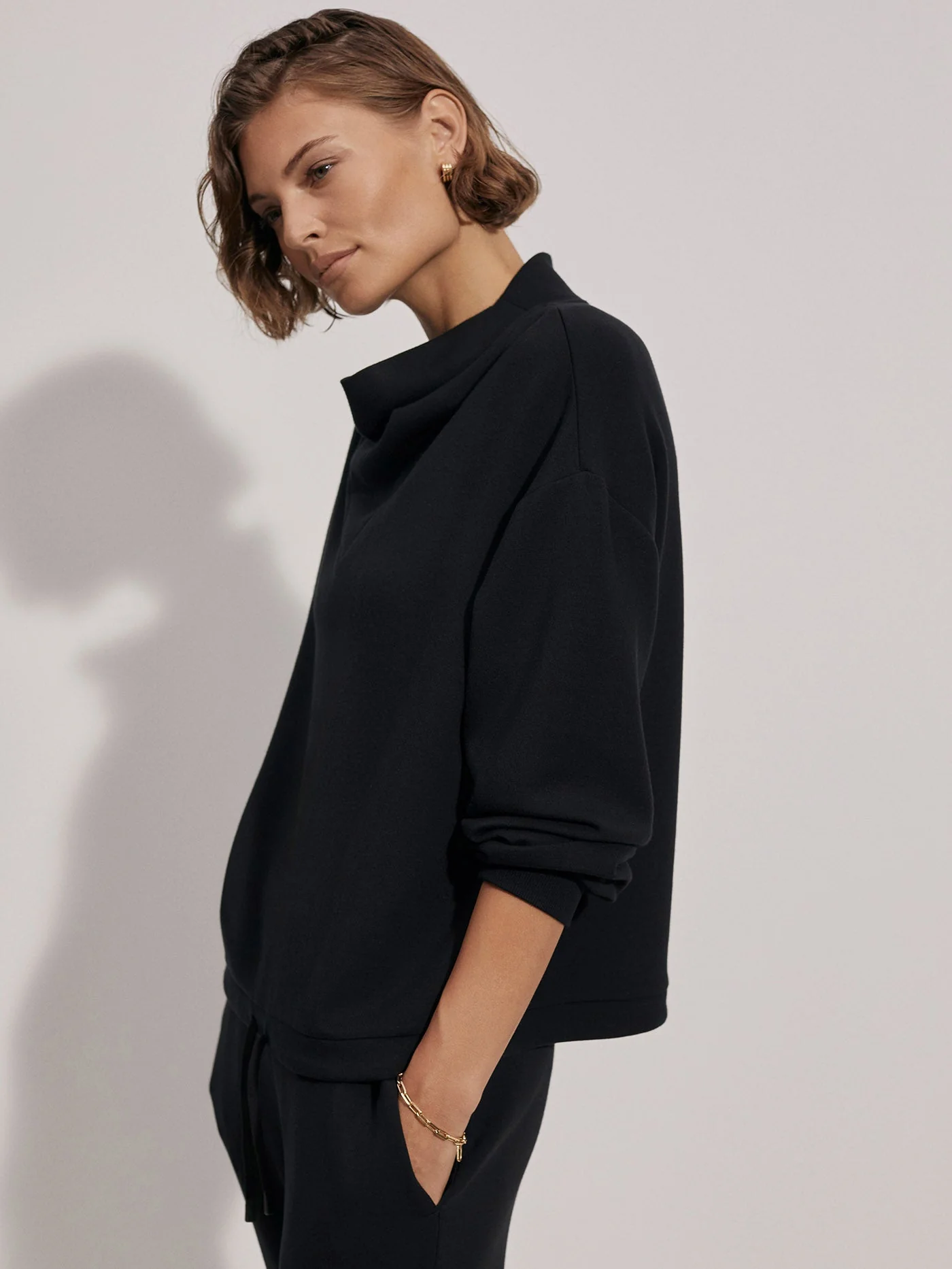 Varley Betsy Sweater - Black Sleepwear - Other Sleepwear - Loungewear by Varley | Grace the Boutique