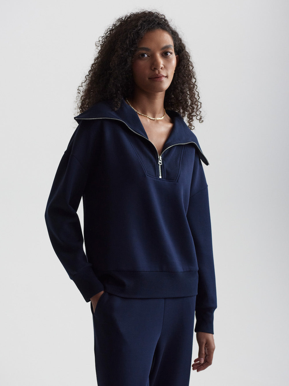 Varley Catherine Half Zip - Sky Captain Sleepwear - Other Sleepwear - Loungewear by Varley | Grace the Boutique