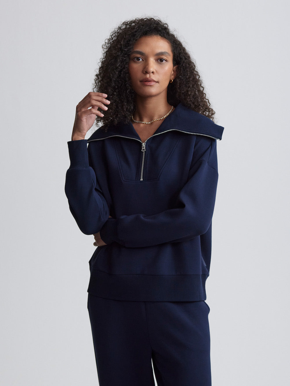 Varley Catherine Half Zip - Sky Captain Sleepwear - Other Sleepwear - Loungewear by Varley | Grace the Boutique