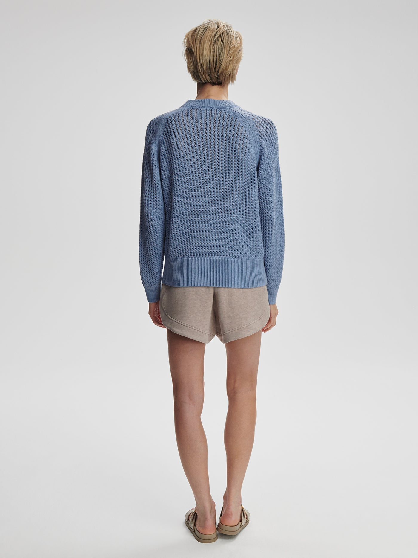 Varley Clay Knit Sweater - Rain Blue