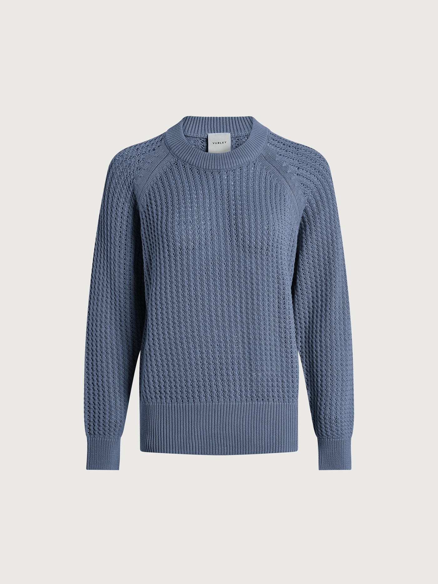 Varley Clay Knit Sweater - Rain Blue