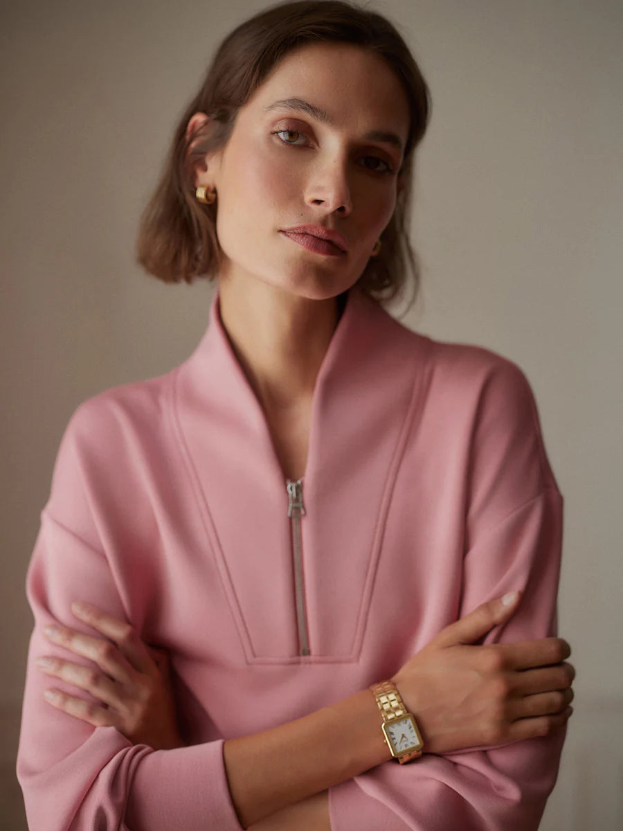 Varley Davidson Half Zip - Brandy Rose