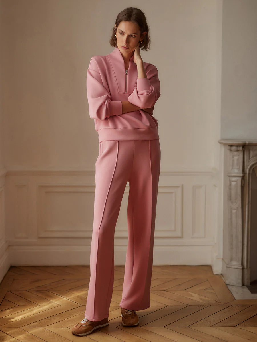 Varley Davidson Half Zip - Brandy Rose