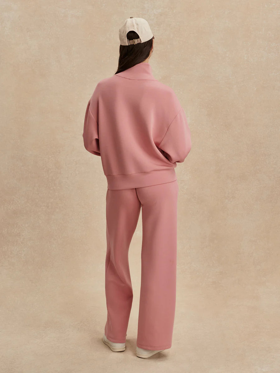 Varley Davidson Half Zip - Brandy Rose