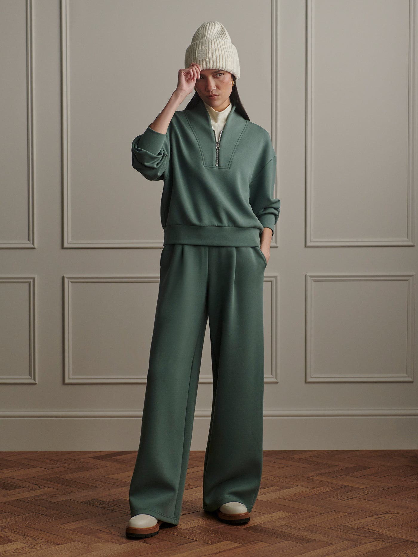 Varley Davidson Sweater - Dark Forest