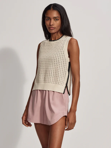 Varley Delaney Knit Vest - Birch Clothing - Tops - Shirts - Sleeveless Knits by Varley | Grace the Boutique