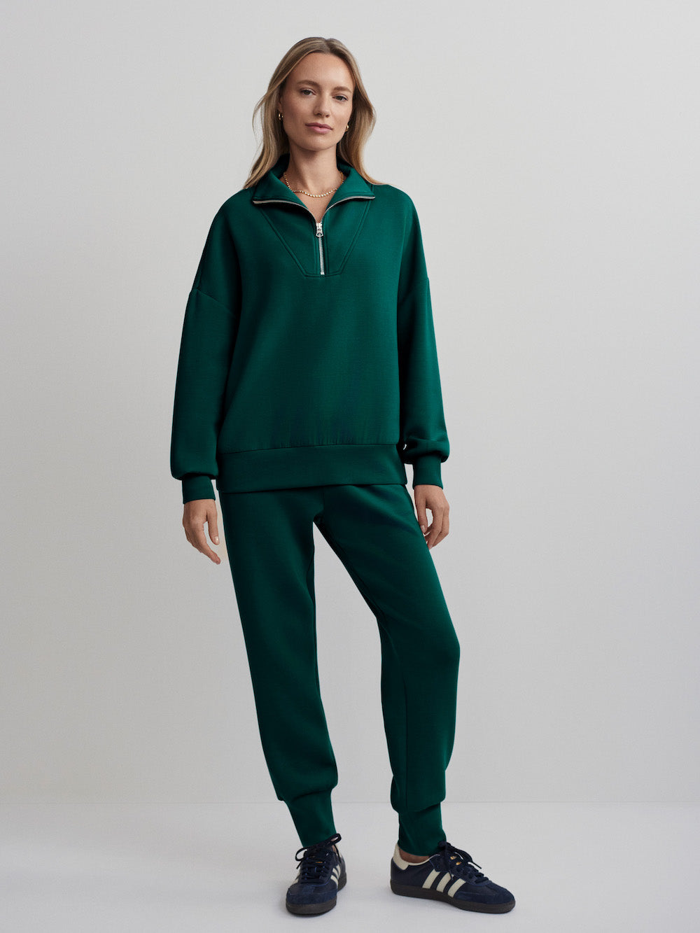 Varley Hawley Half Zip - Forest Sleepwear - Other Sleepwear - Loungewear by Varley | Grace the Boutique