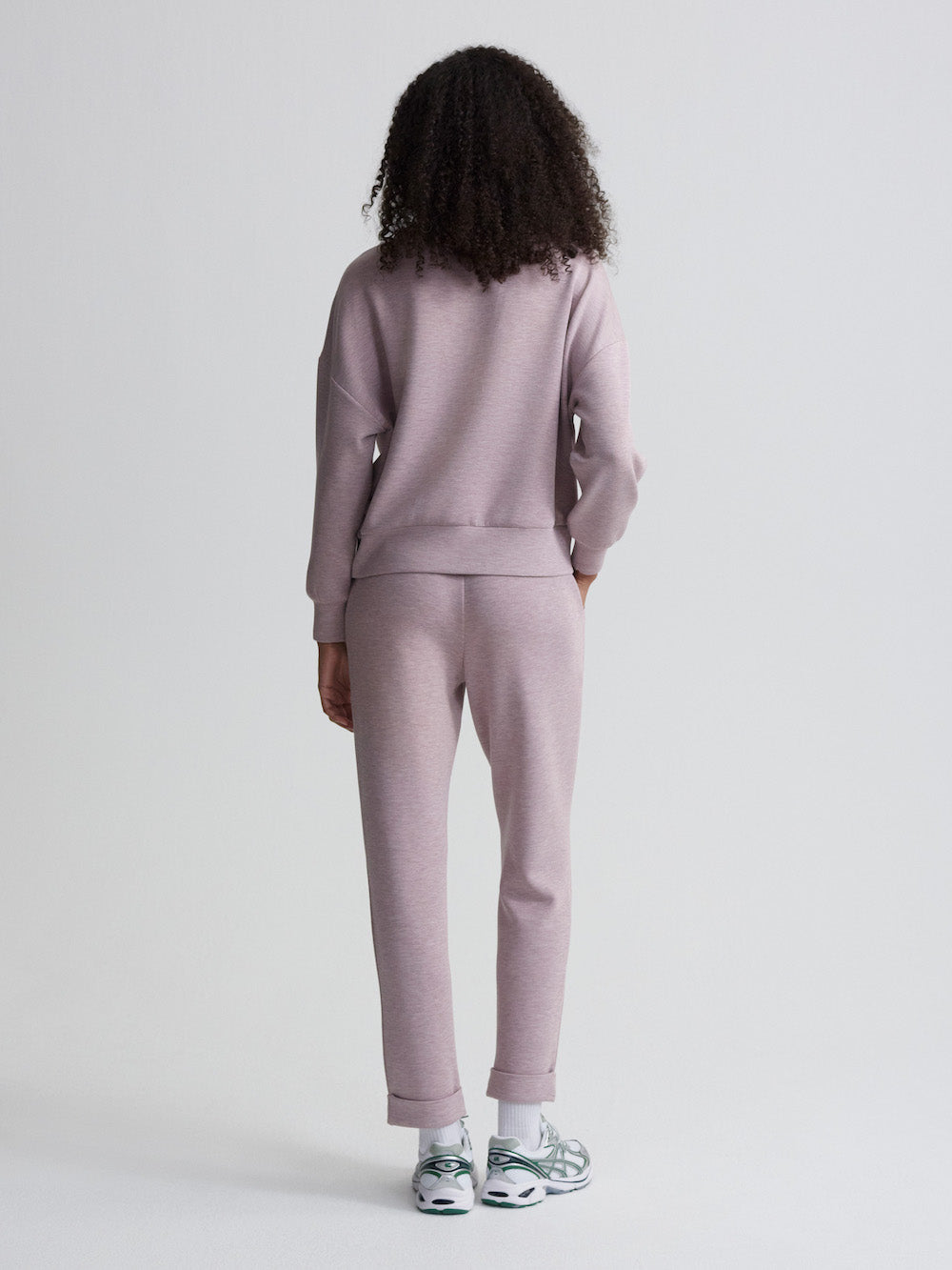 Varley Hawley Half Zip - Mauve Marl Sleepwear - Other Sleepwear - Loungewear by Varley | Grace the Boutique