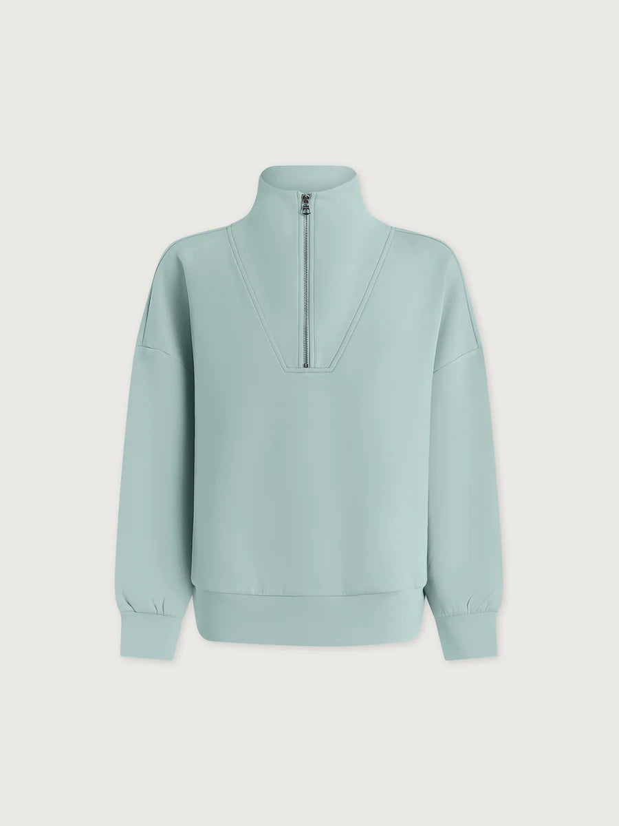 Varley Hawley Half Zip - Porcelain Blue