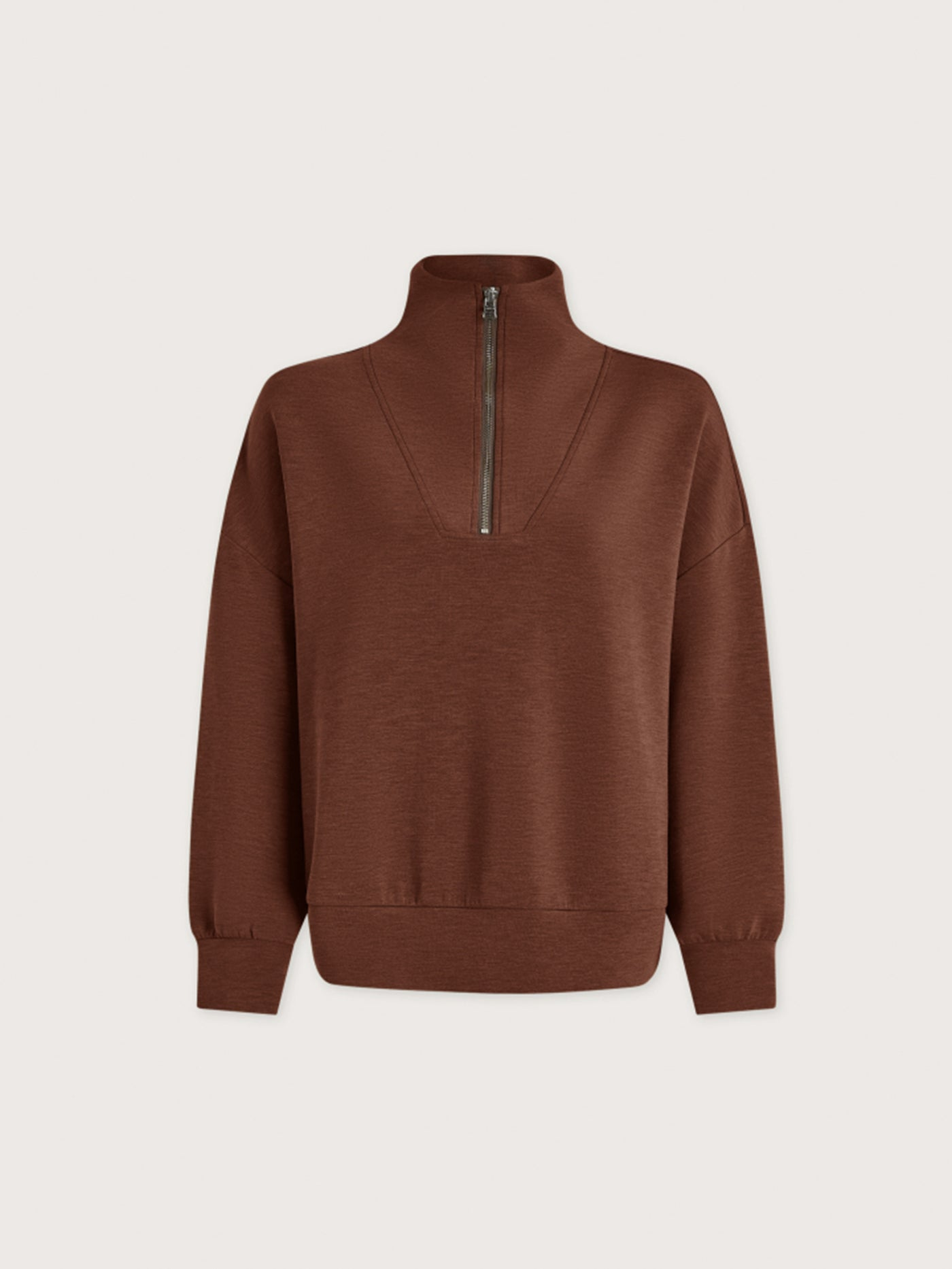 Varley Hawley Half Zip Sweater - Golden Bronze Marl